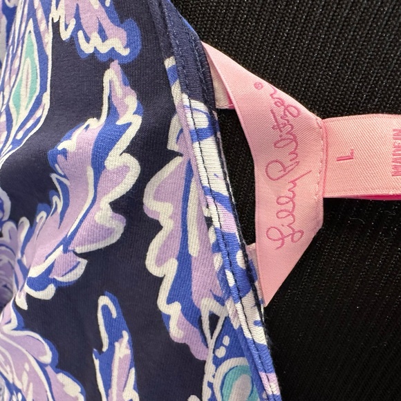 NWT Lilly Pulitzer Purple Maxi Wrap Dress with Dolman Sleeves - Picture 3 of 6